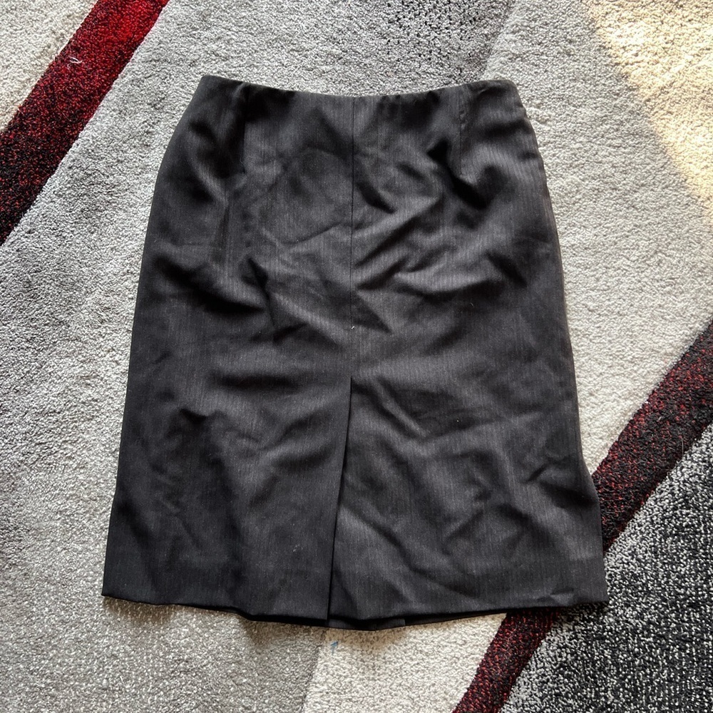 Akris Dark Gray Minimalist Pencil Skirt
